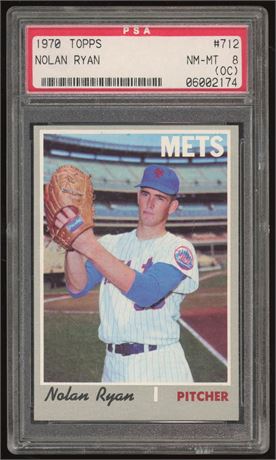 1970 Topps #712 Nolan Ryan PSA 8 (OC)