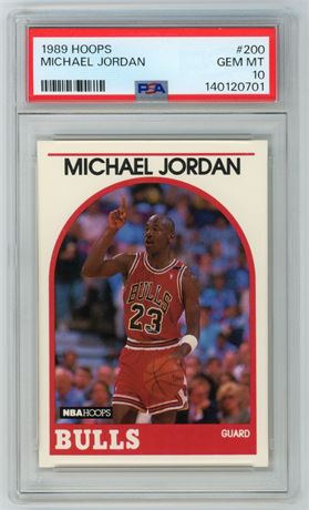 1989 Hoops #200 Michael Jordan PSA 10 GEM MINT