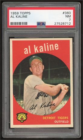 1959 Topps #360 Al Kaline PSA 7 NM