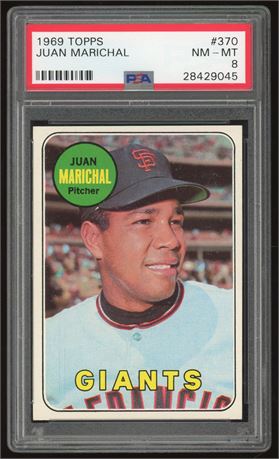 1969 Topps #370 Juan Marichal PSA 8 NMMT
