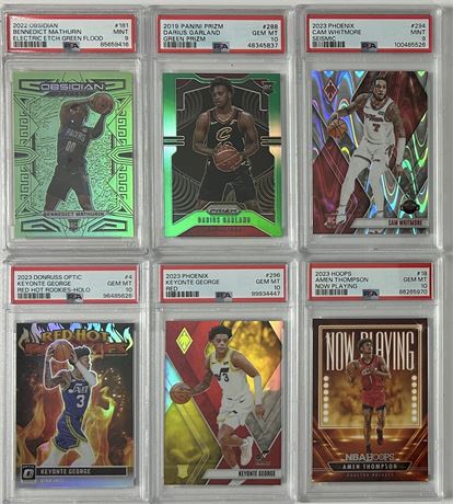 2019-2023 NBA PSA Graded Lot (6) w/ Inserts & RC's
