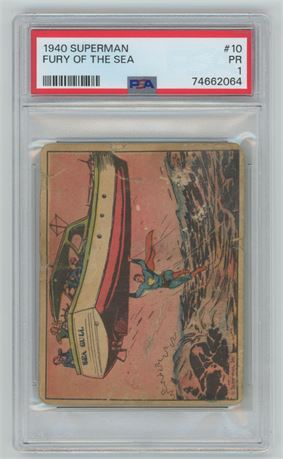1940 Superman #10 Fury Of The Sea PSA 1 POOR