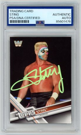 2017 Topps WWE #196 Sting Auto PSA Authentic