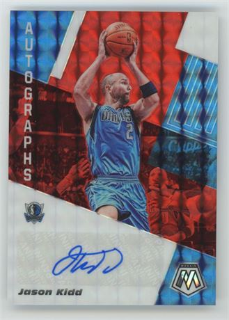 2019-20 Mosaic Jason Kidd Prizm Autograph
