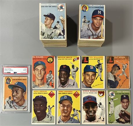 1954 Topps Complete Set (1-250) GOOD+ Average (READ)