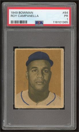 1949 Bowman #84 Roy Campanella RC PSA 1 PR