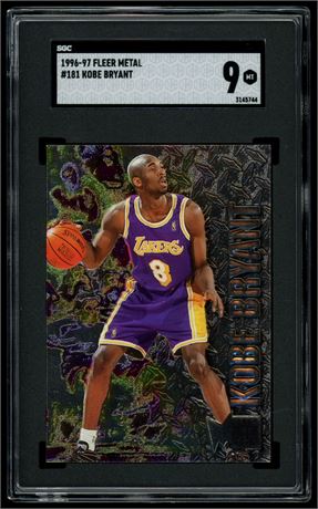 1996 Fleer Metal #181 Kobe Bryant RC SGC 9 MINT