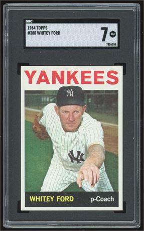 1964 Topps #380 Whitey Ford SGC 7 NM