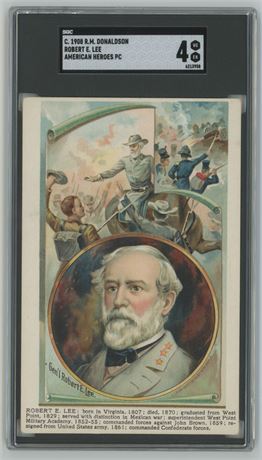 C. 1908 R.M. Donaldson American Heroes PC Robert E. Lee SGC 4 VGEX Pop 1 HIGHEST