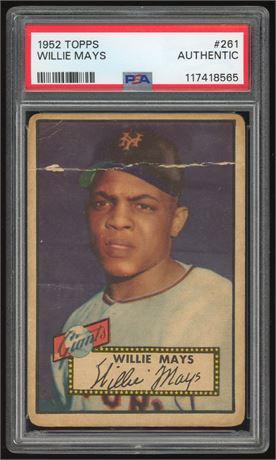 1952 Topps #261 Willie Mays PSA AUTHENTIC