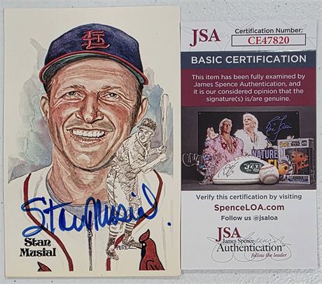 1981 Perez-Steele Stan Musial Auto 7,718/10,000 JSA