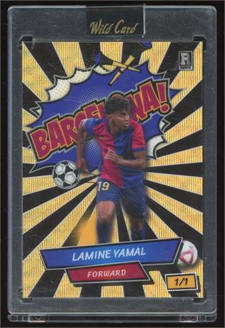 2024 Wild Card 1/1 Lamine Yamal Gold Comix