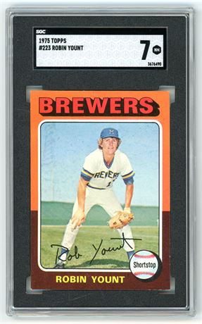 1975 Topps #223 Robin Yount RC SGC 7 NM