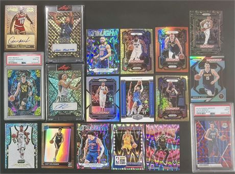 2018-23 Basketball Star Lot (18) w/ Autos, Low #d, RCs.