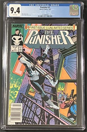 Punisher #1 CGC 9.4 1987 Newsstand