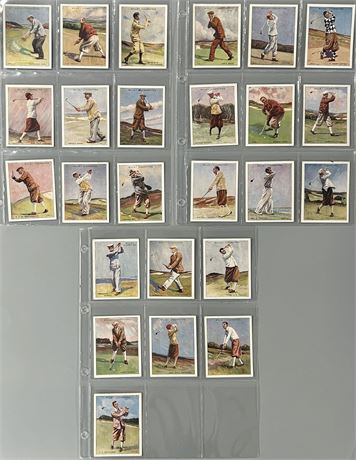 1930 Wills's Famous Golfers Complete Set (1-25) VGEX AVG