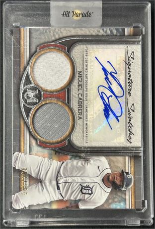 2023 Topps Museum Collection Signature Swatches Miguel Cabrera Auto 6/100