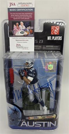 Miles Austin Signed McFarlane Premier Level (Only 100-250 Produced) JSA