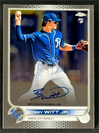 2022 Topps Chrome Bobby Witt Jr. Rookie Autograph