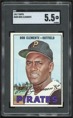1967 Topps #400 Roberto Clemente SGC 5.5 EX+