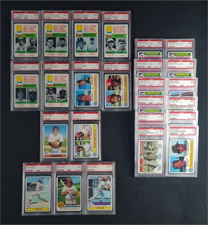 1979 Topps Baseball PSA 9 Graded Lot (25) w/ Stars