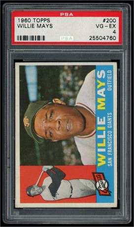 1960 Topps #200 Willie Mays PSA 4 VGEX