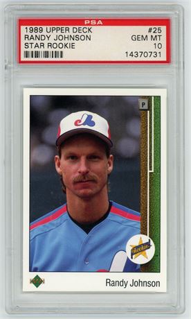 1989 Upper Deck #25 Randy Johnson Star Rookie PSA 10 GEM MINT