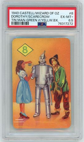 1940 Castell Wizard Of Oz #8 Dorothy/Scarecrow/Tin Man PSA 6.5 EXMT+