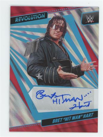 2022 Panini Revolution Bret "Hit Man" Hart Lava Auto 10/10