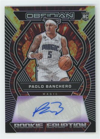 2022-23 Obsidian Rookie Eruption Auto Paolo Banchero /75