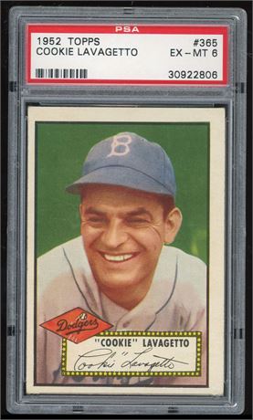 1952 Topps #365 Cookie Lavagetto Hi # PSA 6 EXMT