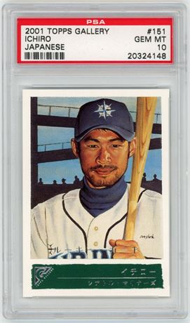 2001 Topps Gallery #151 Ichiro RC Japanese PSA 10 GEM MINT
