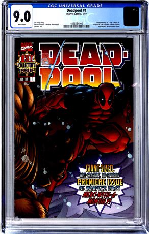 Deadpool #1 (1997) CGC 9.0 1st Appearance of T-Ray & Blind Al