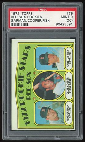 1972 Topps #79 Carlton Fisk RC PSA 9(OC)