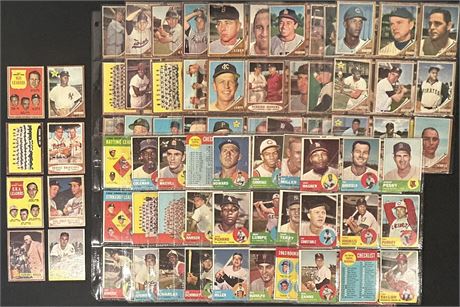 1962-63 Topps Starter Set (147 Cards) GOOD+ Avg w/ 7 HOF