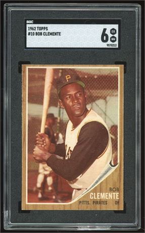 1962 Topps #10 Roberto Clemente SGC 6 EXNM