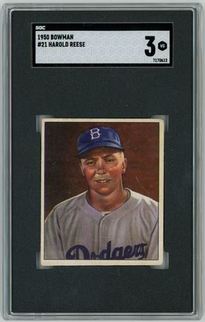 1950 Bowman #21 Pee Wee Reese SGC 3 VG