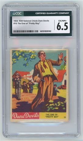 1933 R39 National Chicle Dare Devils #18 The End of Pretty Boy CGC 6.5 EXMT+