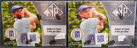 2024 Upper Deck SP Game Used Golf Hobby Box Lot (2)