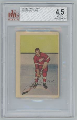 1952-53 Parkhurst #88 Gordie Howe BVG 4.5 VGEX+