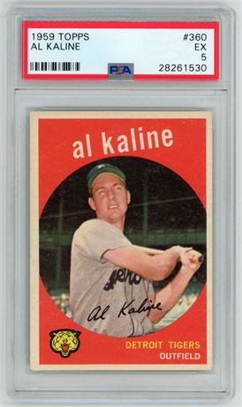 1959 Topps #360 Al Kaline PSA 5 EX