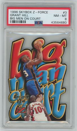 1996 Skybox Z-Force #3 Grant Hill Big Men On Court Insert PSA 8 NMMT