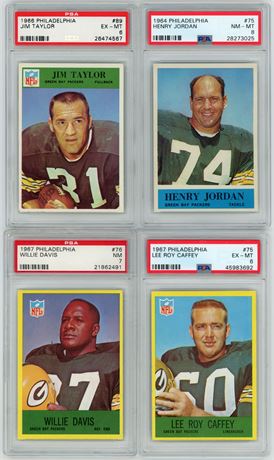 1964-1967 Philadelphia Football PSA Graded Lot (4)