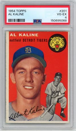 1954 Topps #201 Al Kaline RC PSA 4 VGEX