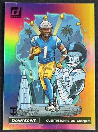 2023 Panini Donruss Quentin Johnston RC Downtown!
