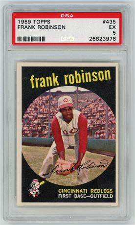 1959 Topps #435 Frank Robinson PSA 5 EX