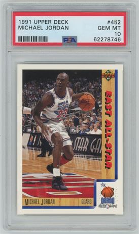 1991 Upper Deck #452 Michael Jordan East All-Star PSA 10 GEM MINT