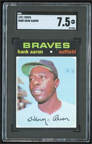 1971 Topps #400 Hank Aaron SGC 7.5 NM+