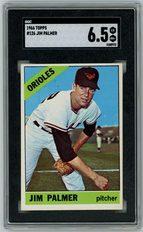 1966 Topps #126 Jim Palmer RC SGC 6.5 EXMT+