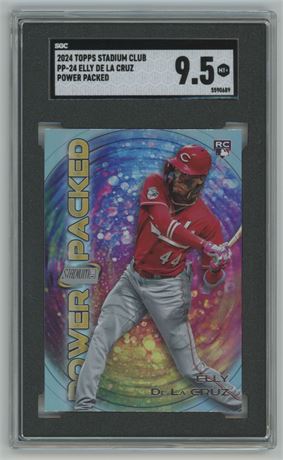2024 Topps Stadium Club Power Packed Elly De La Cruz RC SGC 9.5 MINT+